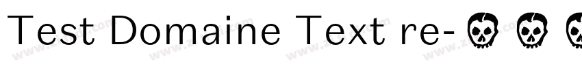 Test Domaine Text re字体转换